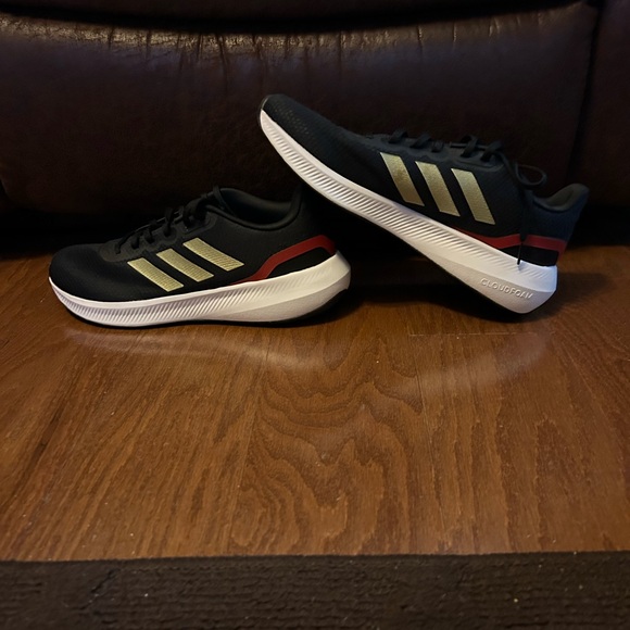 adidasRunfalcon3.0CoreBlack/GoldMetallic/BetterScarletMen's👨🏻RunningShoe👟Sz11 - Picture 3 of 13